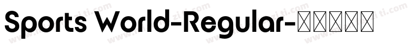 Sports World-Regular字体转换